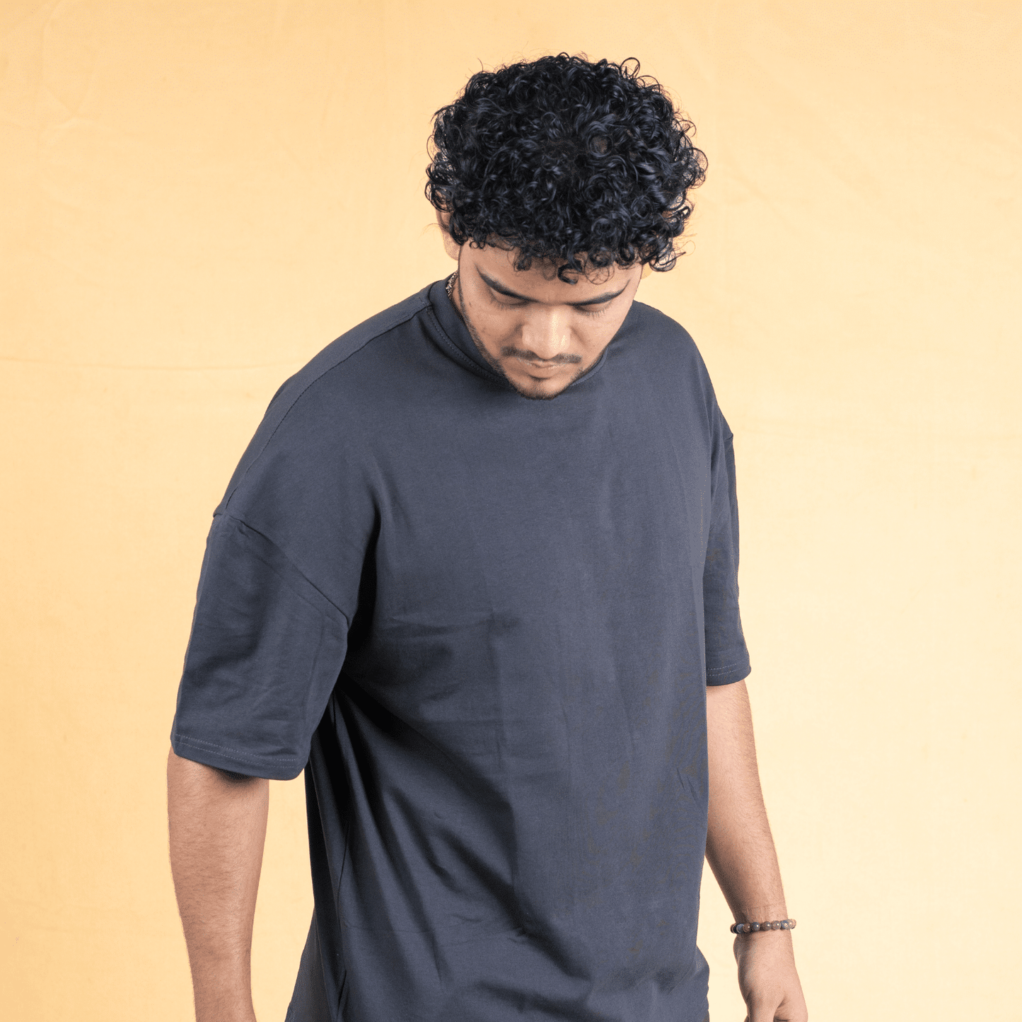 Oversized Drop Shoulder T-Shirt - Burnt Ash