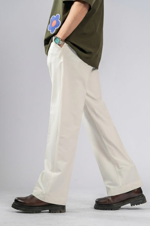 Load image 1 in gallery view. Bootcut Pajamas - Off White