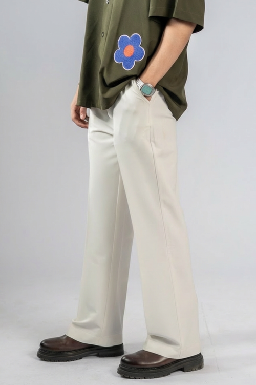 Load image 1 in gallery view. Bootcut Pajamas - Off White