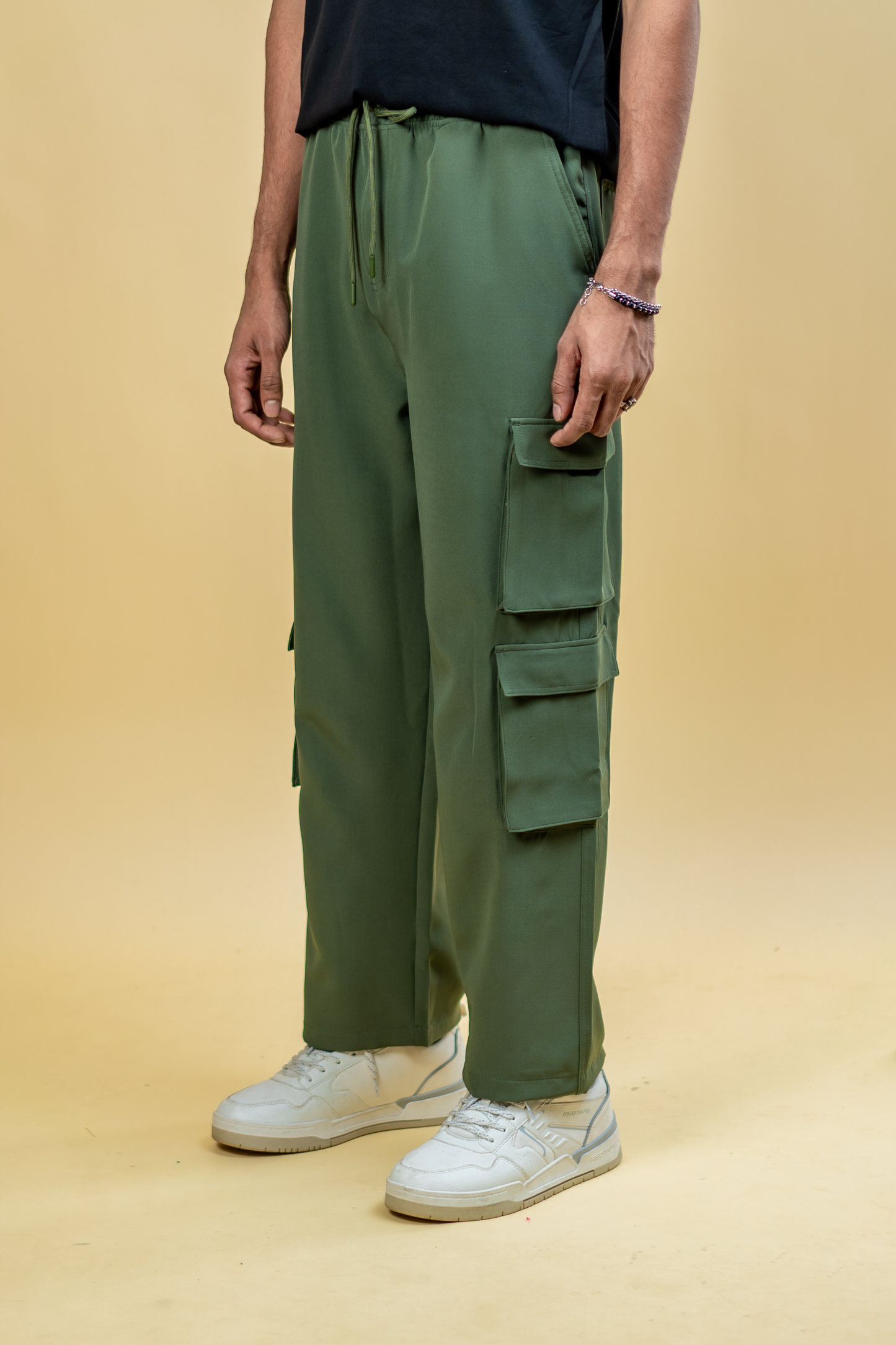 8 Pocket Baggies – Olive Green