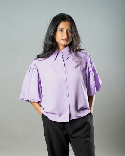 Airy Drapes Shirt Top for Women – Bloom