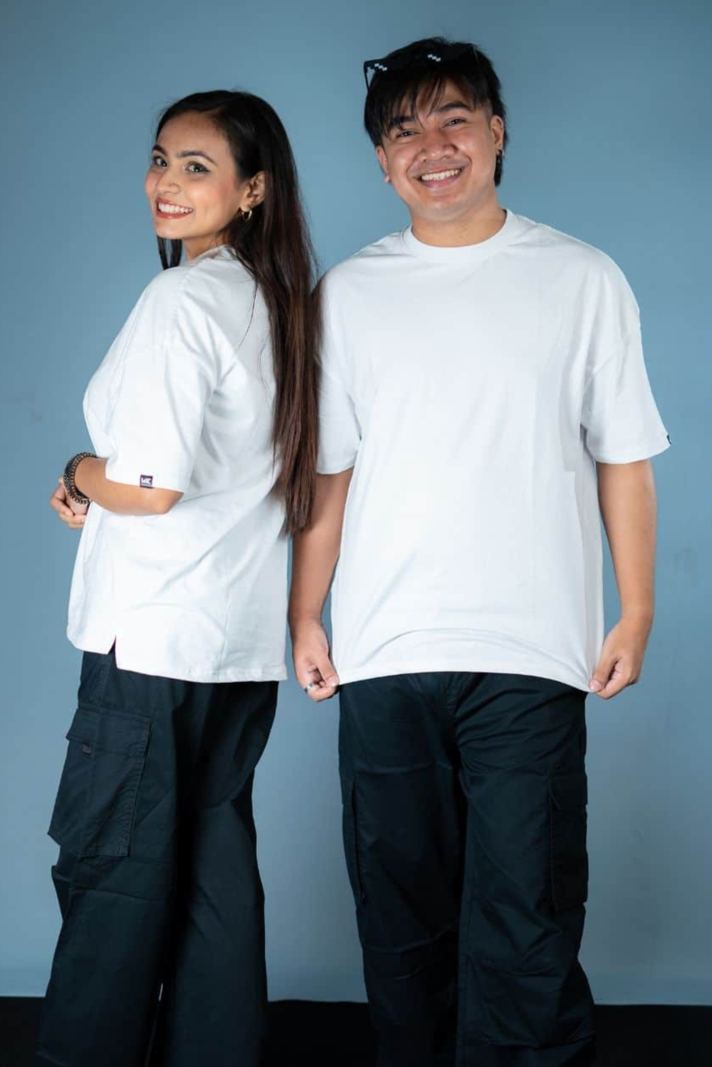 Oversized Drop Shoulder T-Shirt – White