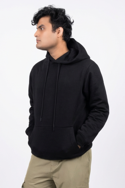 Heavyweight Relaxed Fit Hoodie - Black