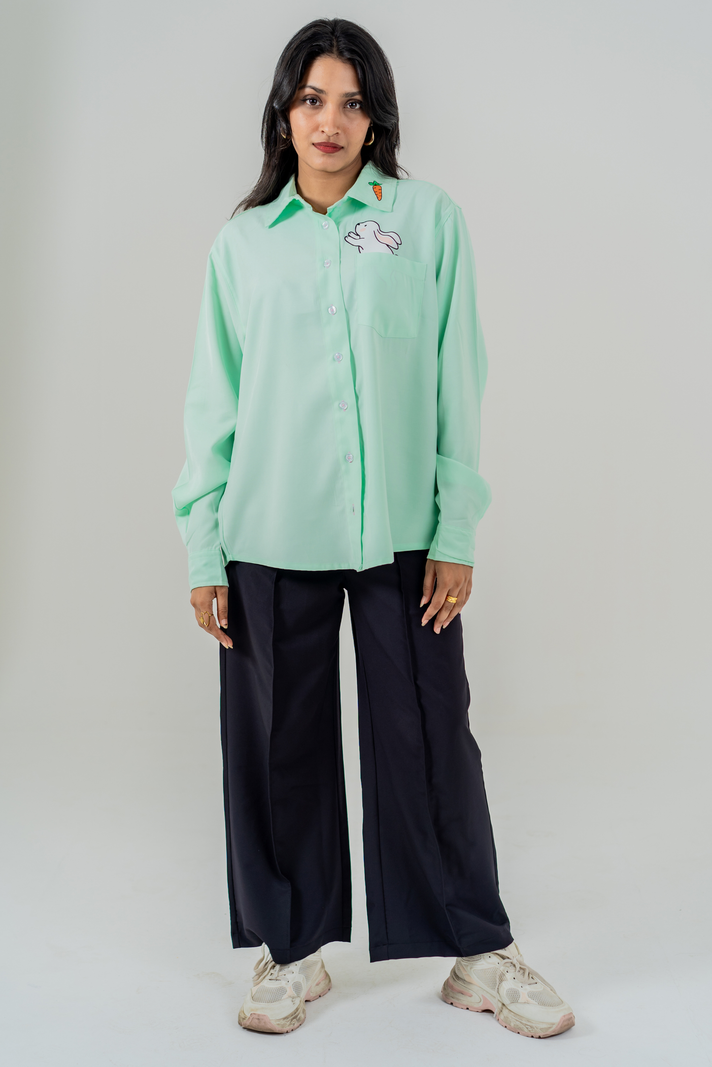 Bunny Pocket Shirt – Mint