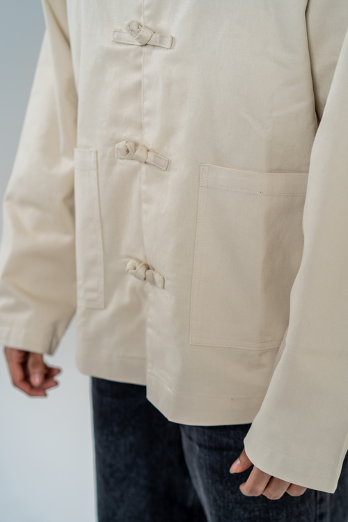 Load image 1 in gallery view. Elevate Shacket – Oatmeal