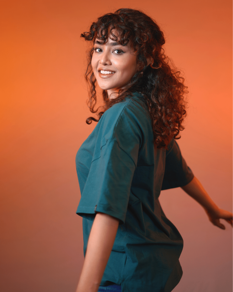 Solid Dark Green Oversized Drop Shoulder T-Shirt for Men | Comfortable Cotton Fabric | Mad Koffee Fashion