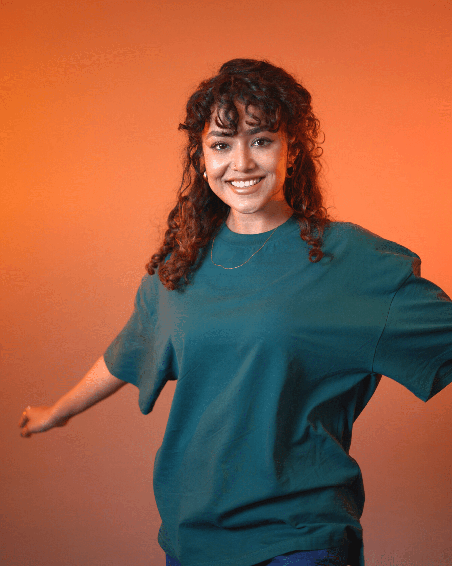 Solid Dark Green Oversized Drop Shoulder T-Shirt for Men | Comfortable Cotton Fabric | Mad Koffee Fashion