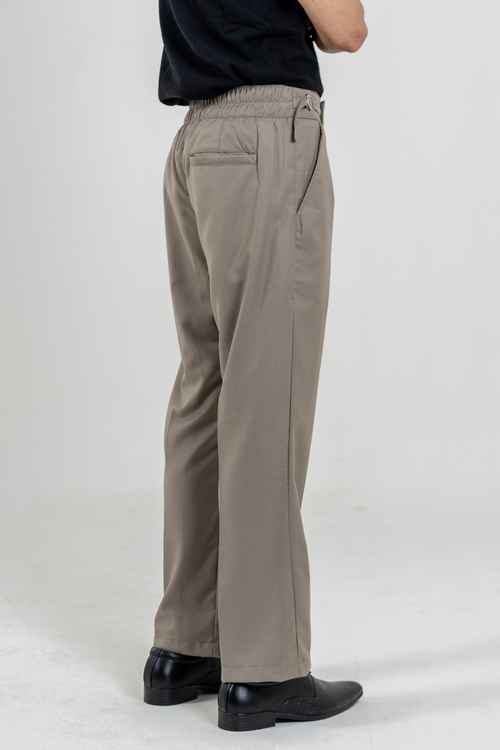 Load image 1 in gallery view. Relaxed fit Bootcut Gurkha Pants - Stone Taupe
