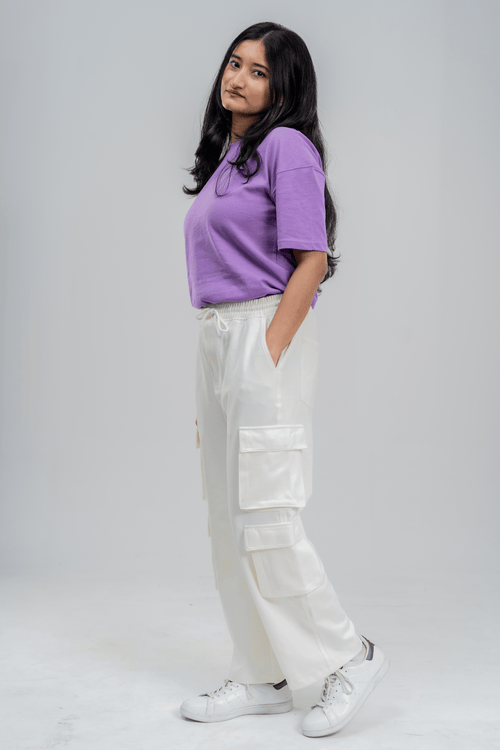 Load image 1 in gallery view. Mad Koffee 4 Way Stretch 8 Pocket Baggies - Cloud White