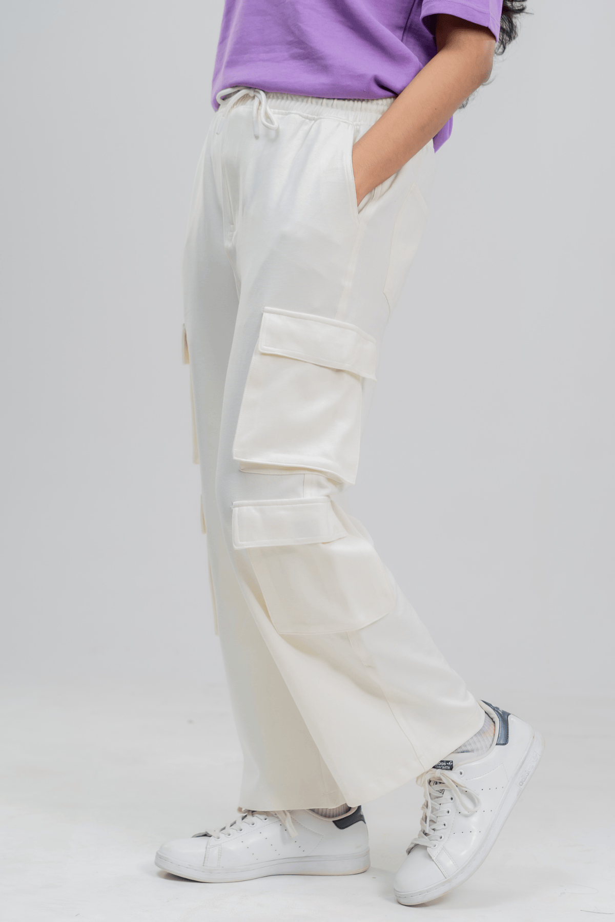 Mad Koffee 4 Way Stretch 8 Pocket Baggies - Cloud White
