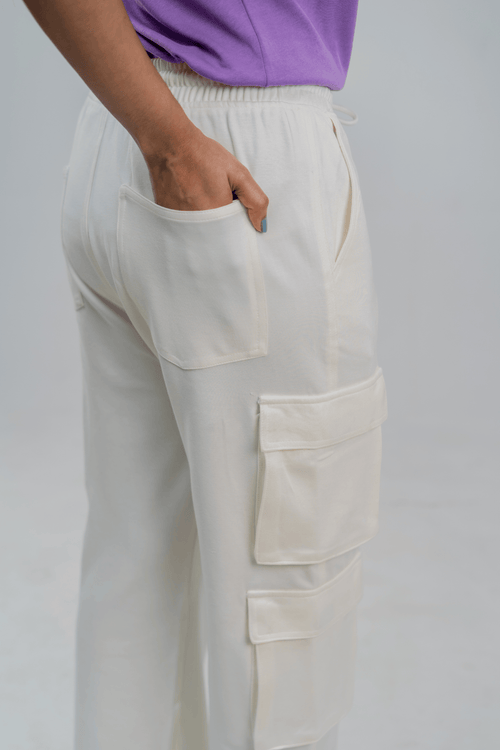 Load image 1 in gallery view. Mad Koffee 4 Way Stretch 8 Pocket Baggies - Cloud White
