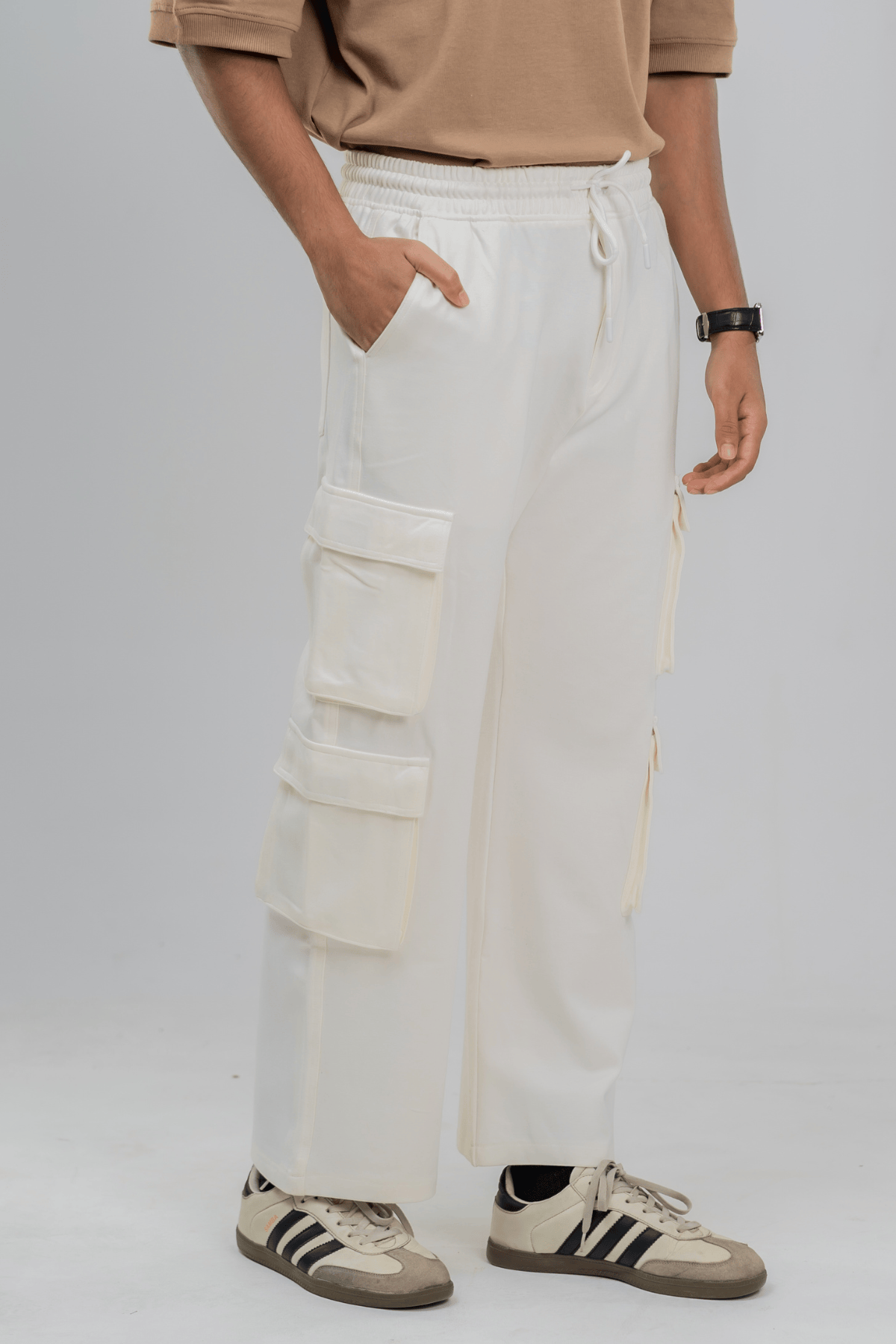 Mad Koffee 4 Way Stretch 8 Pocket Baggies - Cloud White