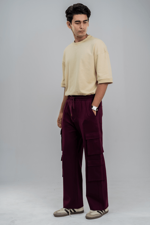 Load image 1 in gallery view. Mad Koffee 4 Way Stretch 8 Pocket Baggies - Deep Maroon