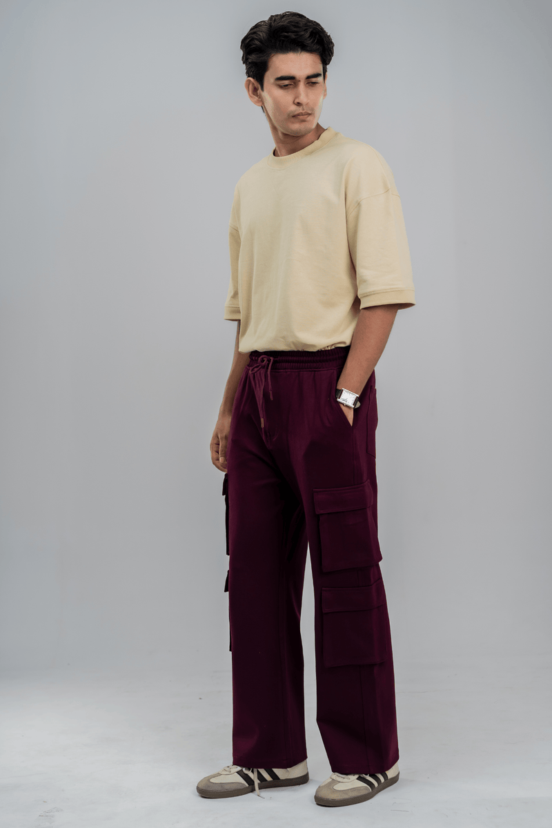 Mad Koffee 4 Way Stretch 8 Pocket Baggies - Deep Maroon