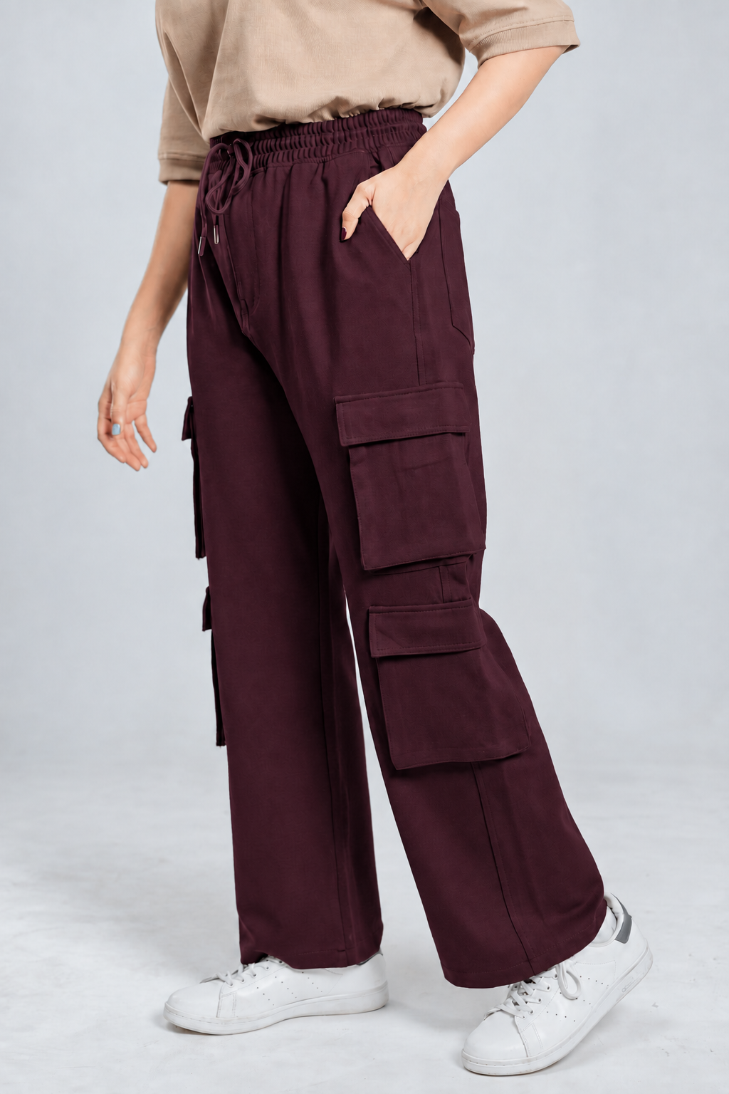 Mad Koffee 4 Way Stretch 8 Pocket Baggies - Deep Maroon