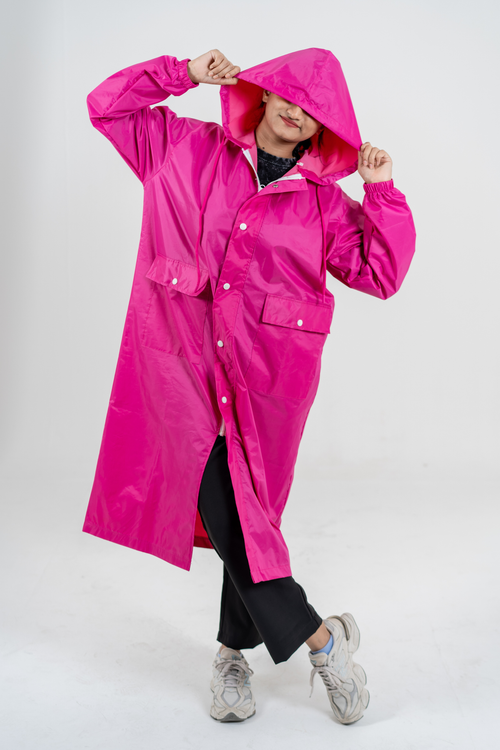 Load image 1 in gallery view. Raincoat - Pink Storm