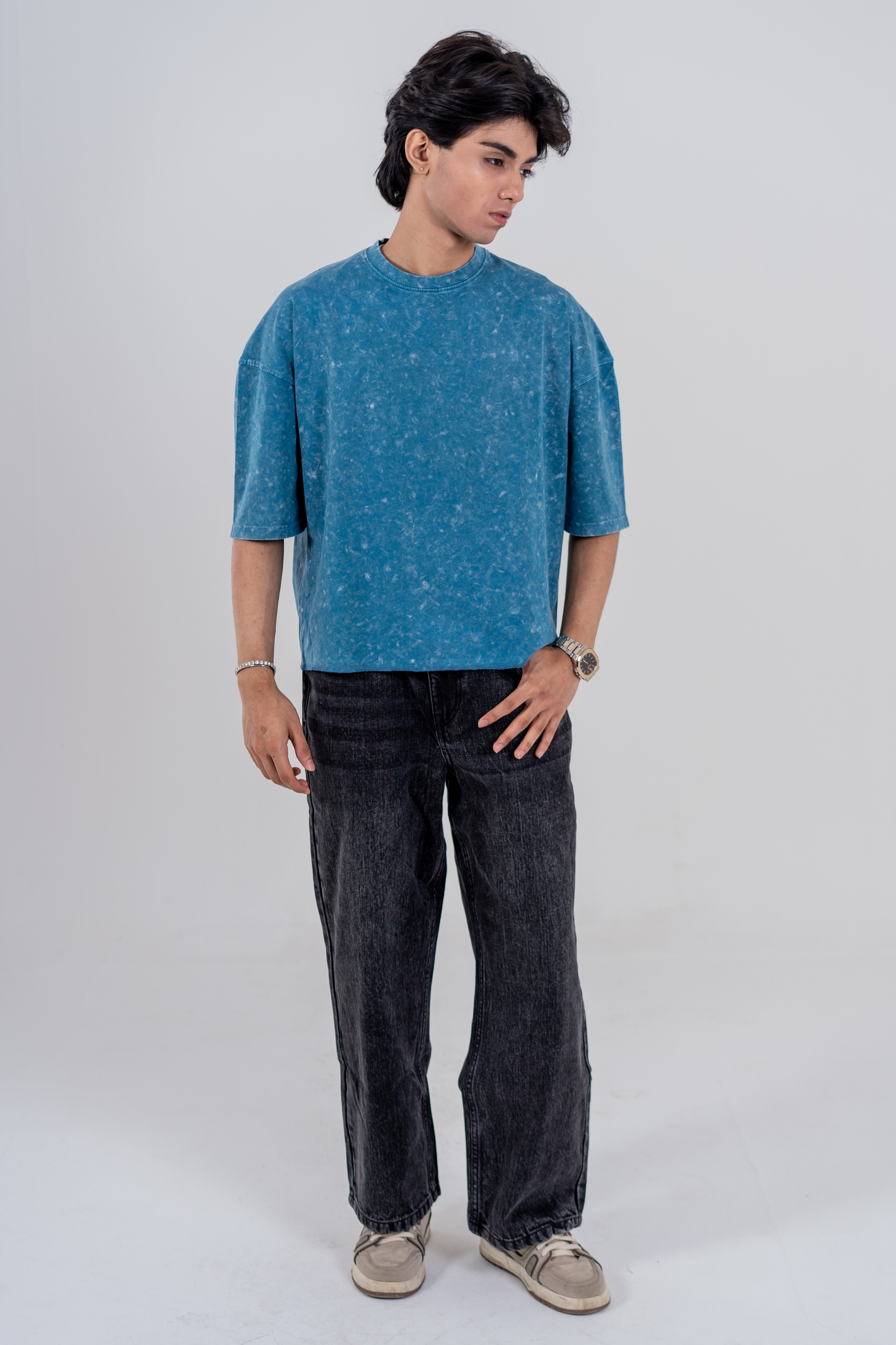 Men’s Full Pour Acid Wash Tee – Ocean Mineral