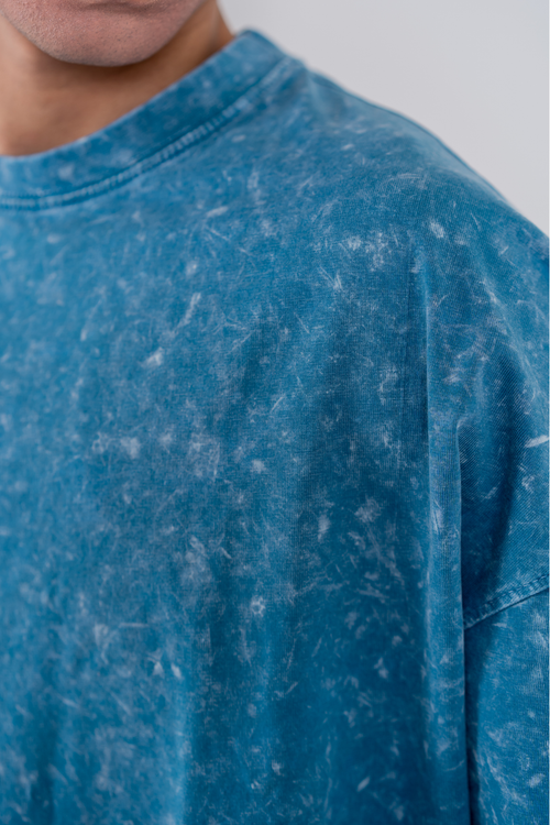 Load image 1 in gallery view. Men’s Full Pour Acid Wash Tee – Ocean Mineral