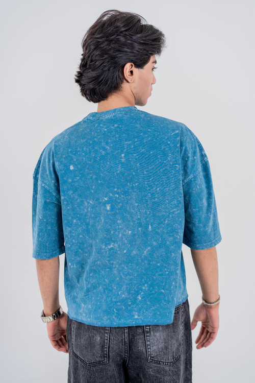 Load image 1 in gallery view. Men’s Full Pour Acid Wash Tee – Ocean Mineral