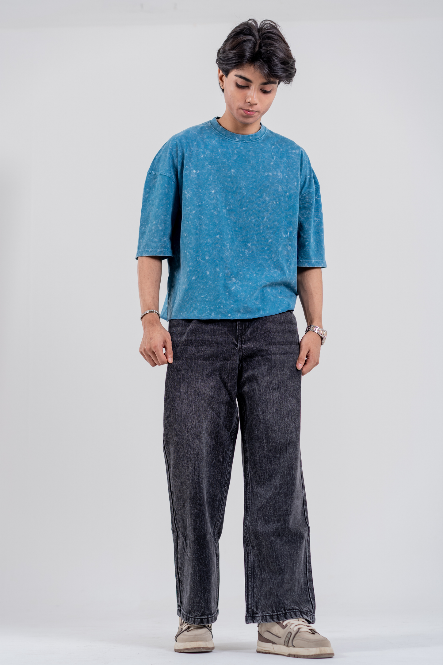 Men’s Full Pour Acid Wash Tee – Ocean Mineral