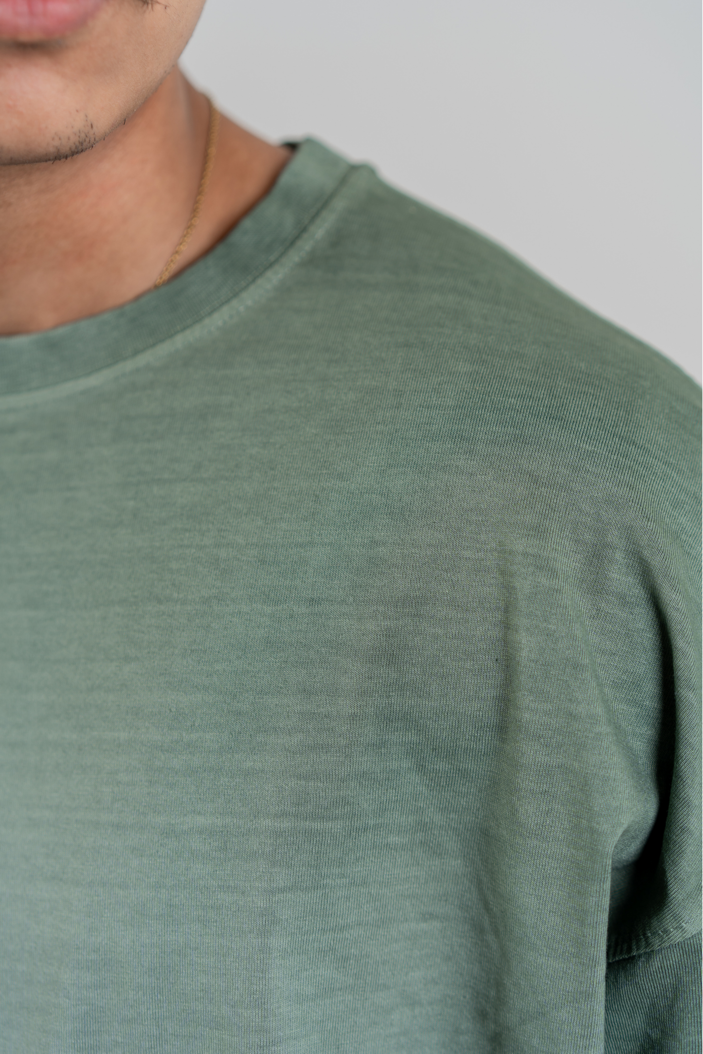 Men’s Full Pour Acid Wash Tee – Matcha Gradient