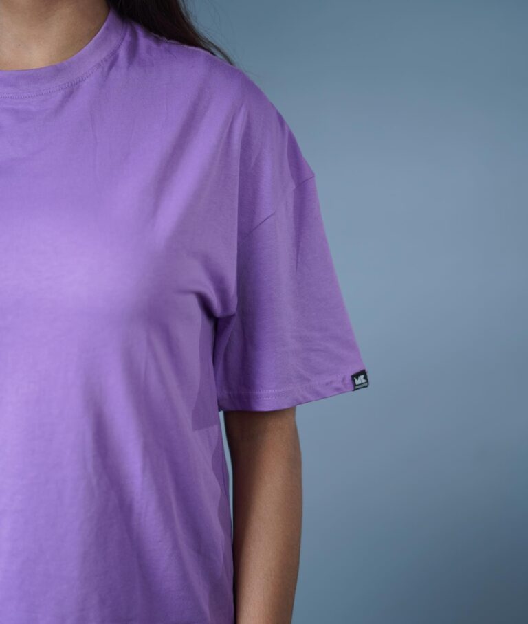 Oversized Drop Shoulder T-Shirt – Lavender