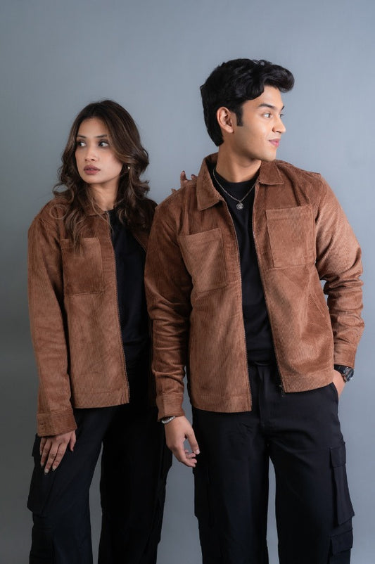 Cord Jacket- Dark Brown