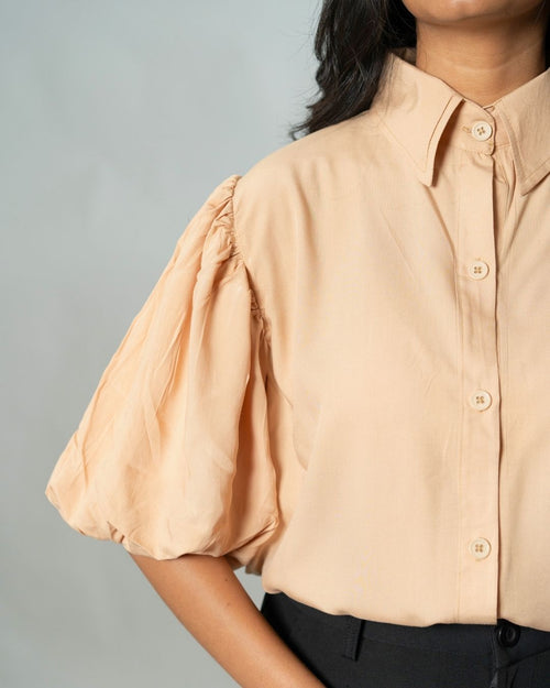 Load image 1 in gallery view. Airy Drapes Shirt Top for Women – Sunset