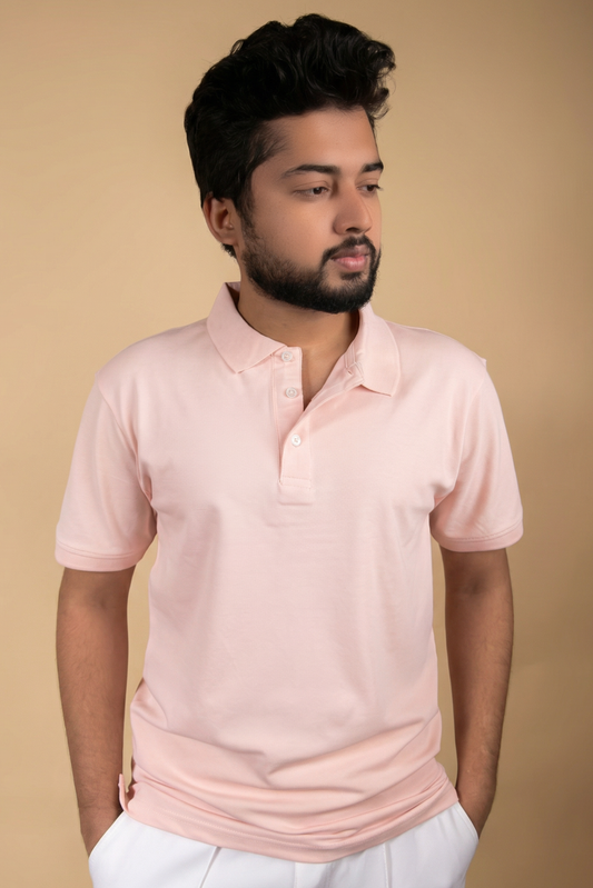 Classic Piqué Polo - Baby Pink