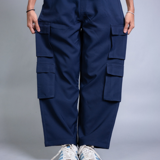 8 Pocket Baggies – Blue Macchiato (Navy Blue)