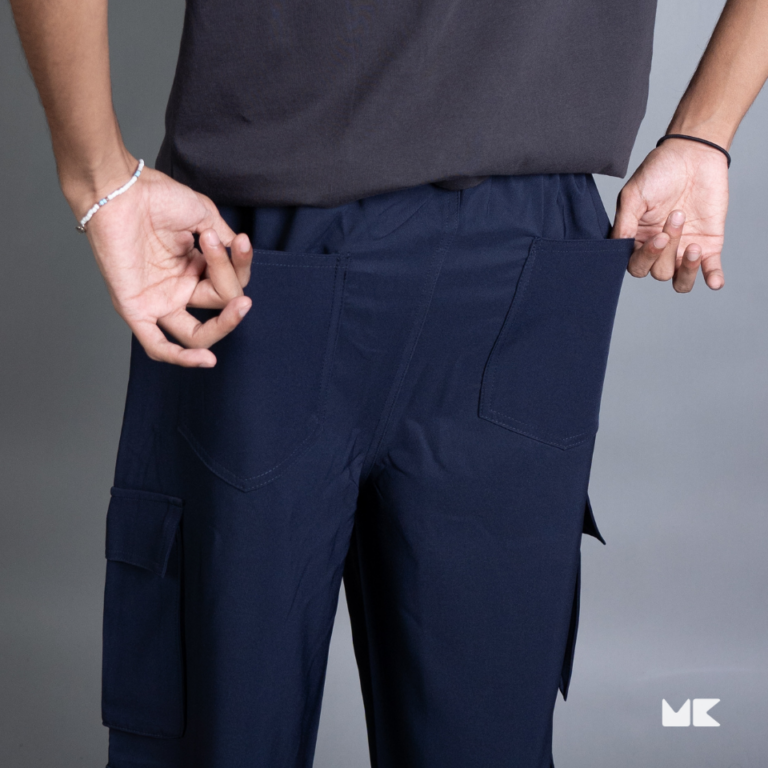 8 Pocket Baggies – Blue Macchiato (Navy Blue)