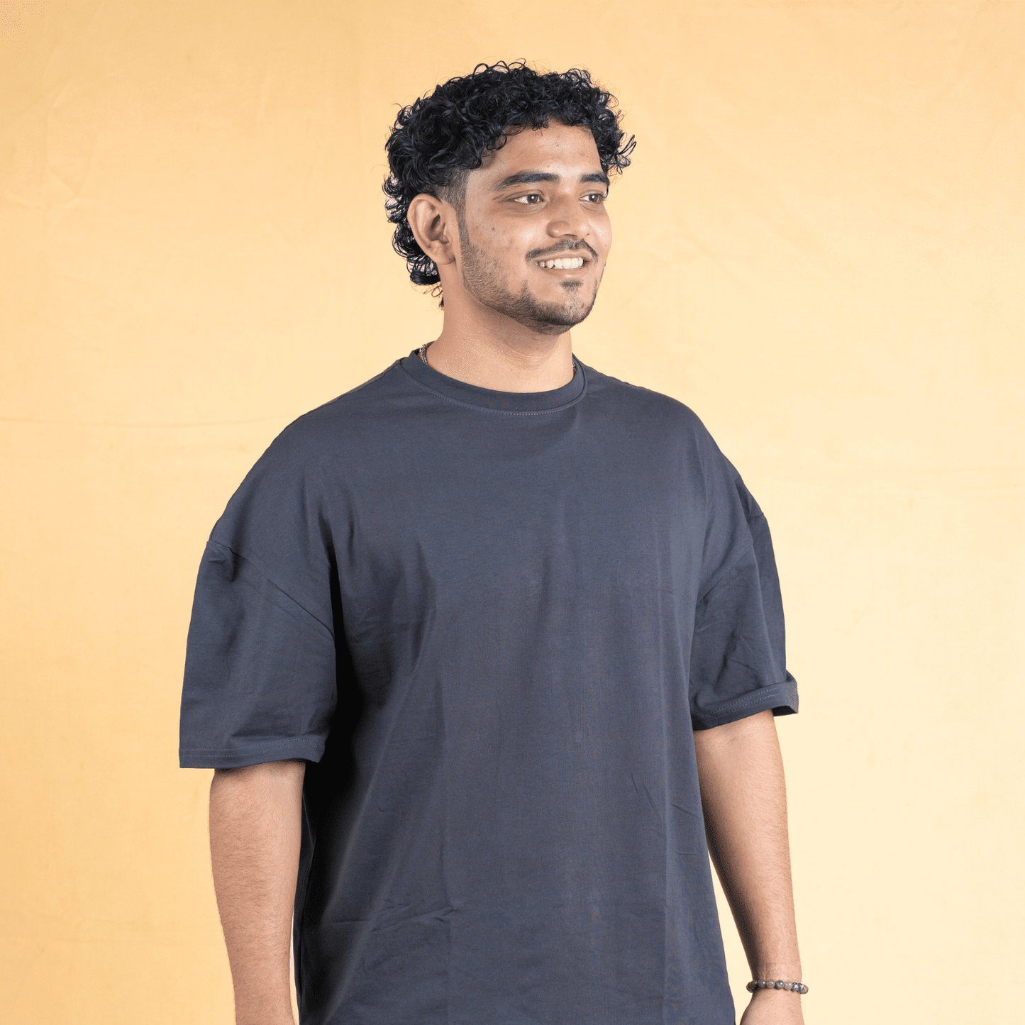 Oversized Drop Shoulder T-Shirt - Burnt Ash