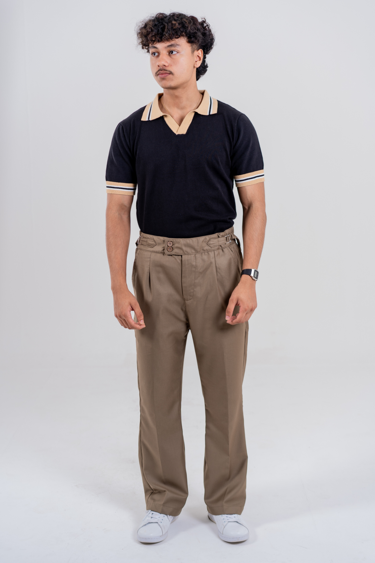 Relaxed fit Gurkha Pants - Walnut Brown