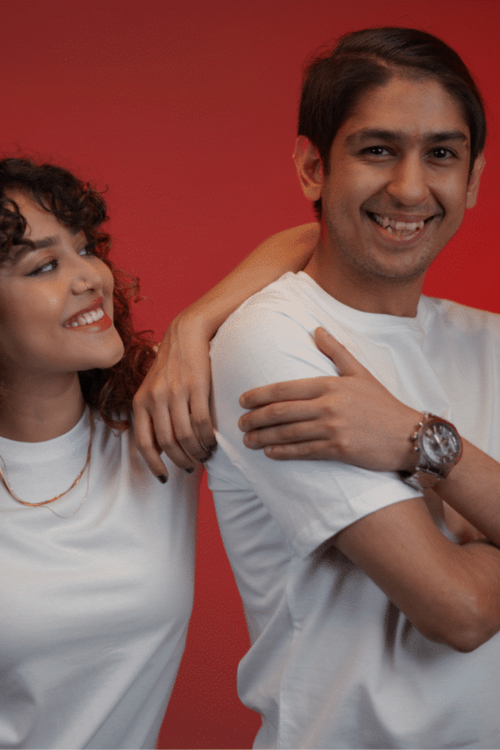 Load image 1 in gallery view. The Basics White – Regular Fit T-shirt