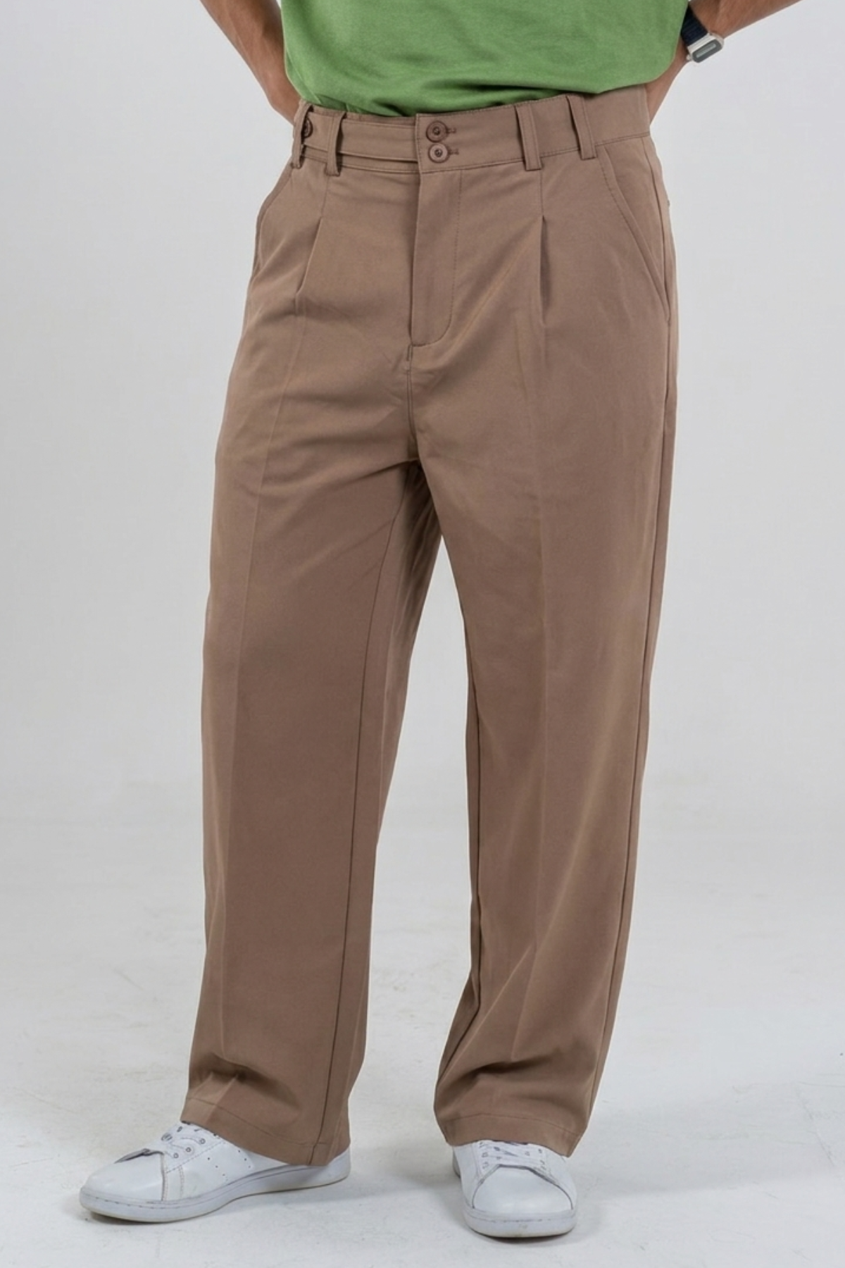 Korean Pants - Taupe (Warm Khaki)