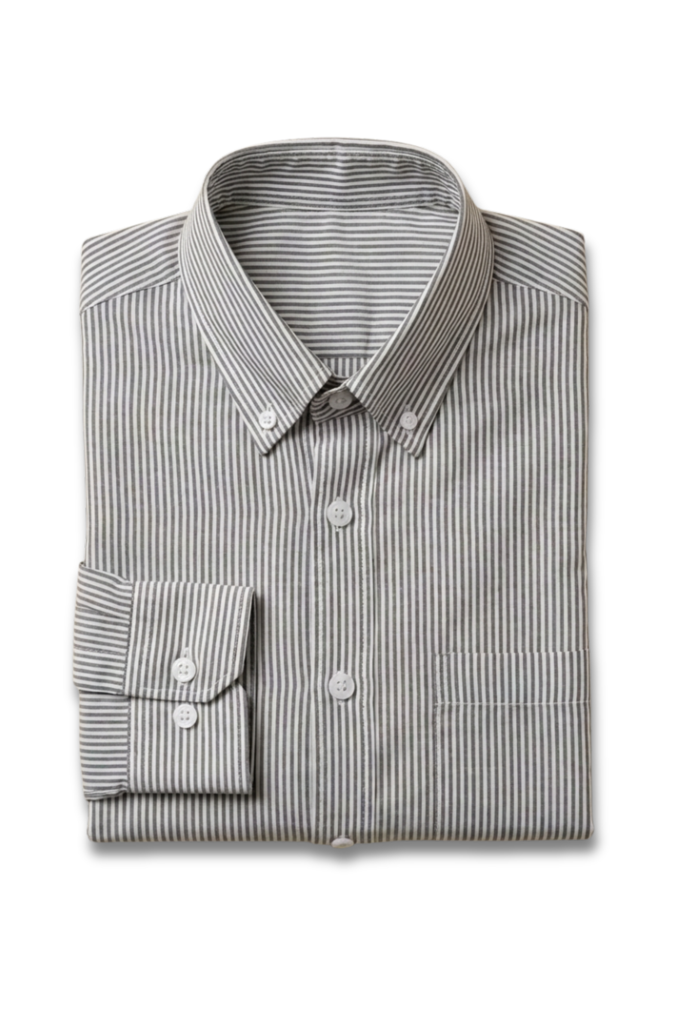 AirLight Button-down Shirts – Grey Striped
