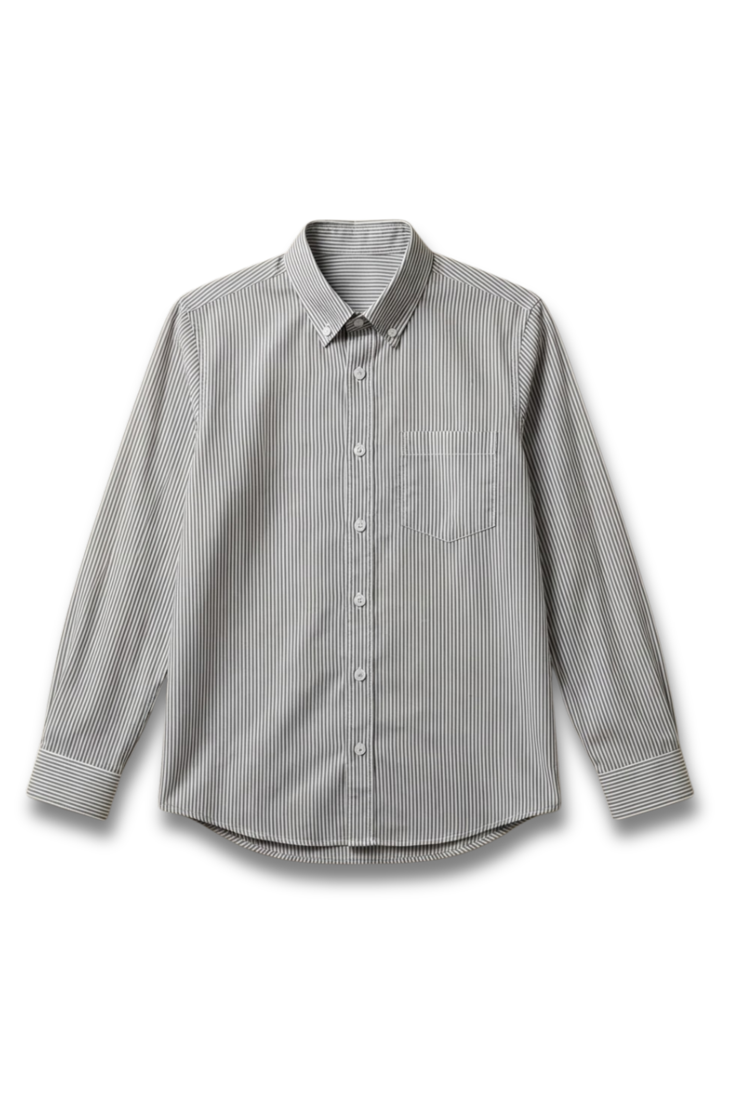 AirLight Button-down Shirts – Grey Striped
