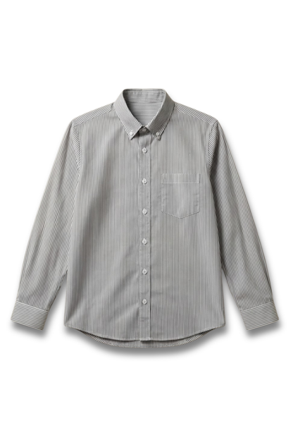 AirLight Button-down Shirts – Grey Striped