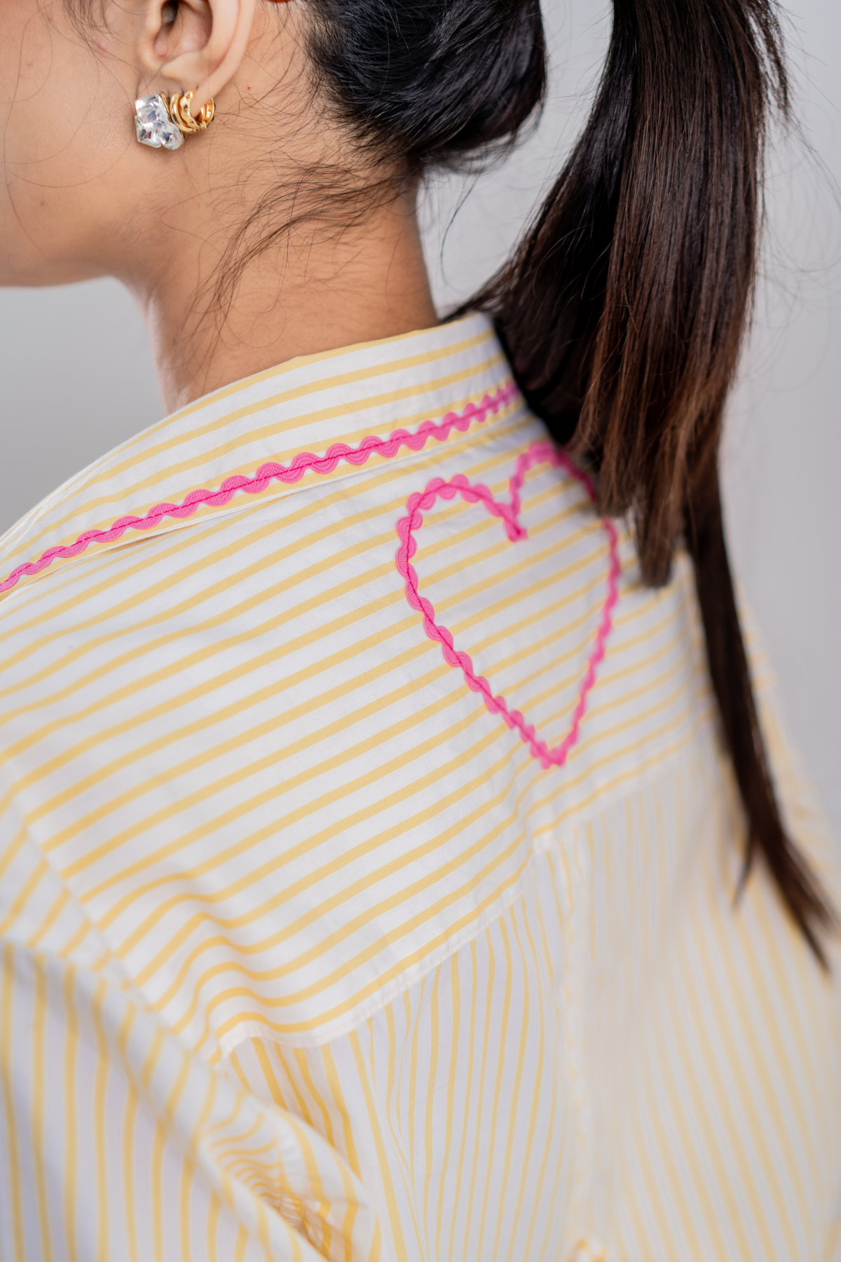 Butter & Blush Sweetheart Striped Shirt