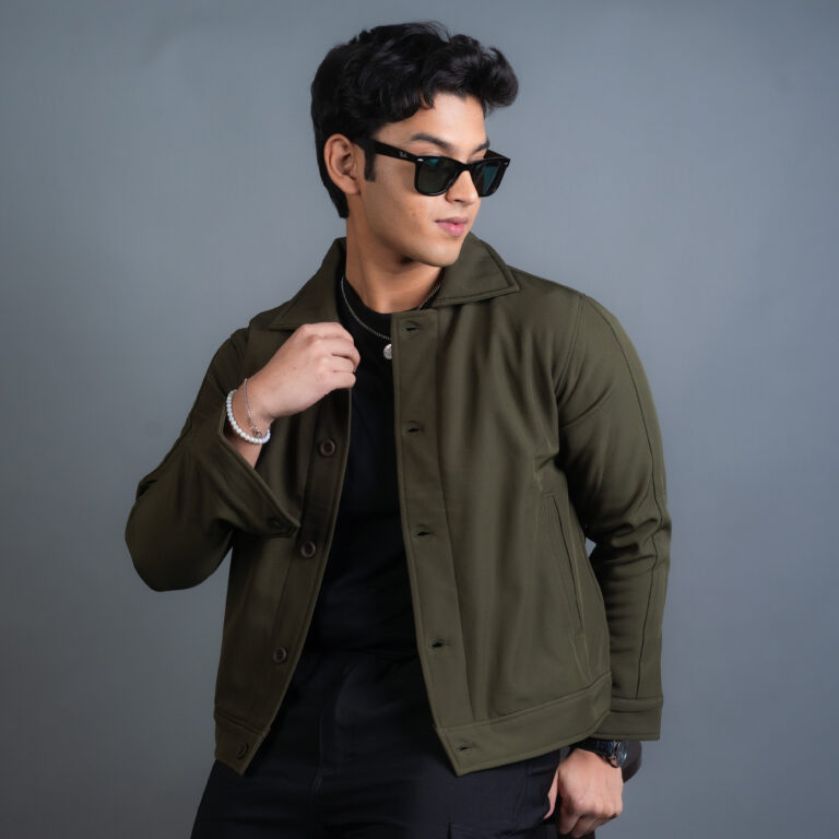 Bonded Jacket- Olive