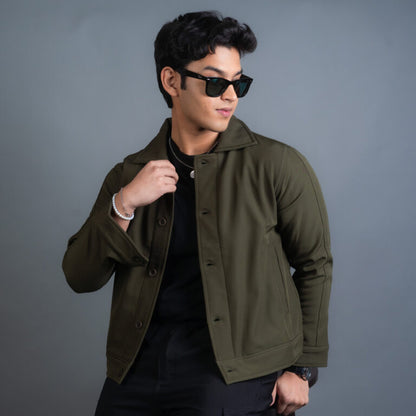 Bonded Jacket- Olive