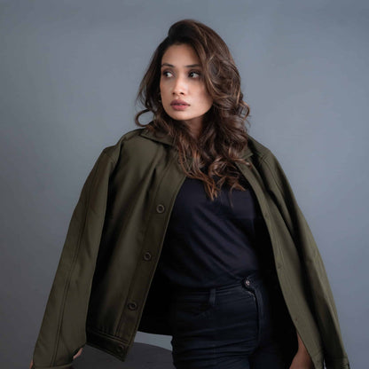 Bonded Jacket- Olive