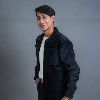 Cord Jacket- Black