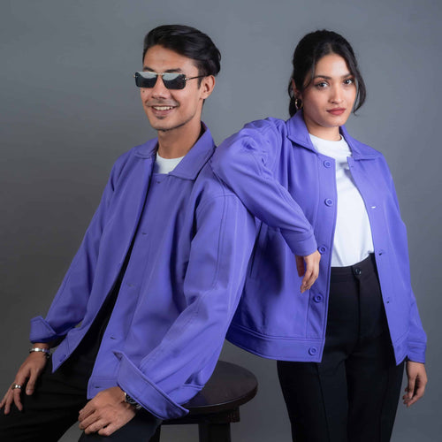 Load image 1 in gallery view. Bonded Jacket- Lavender