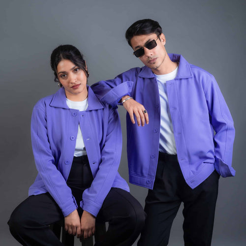 Load image 1 in gallery view. Bonded Jacket- Lavender