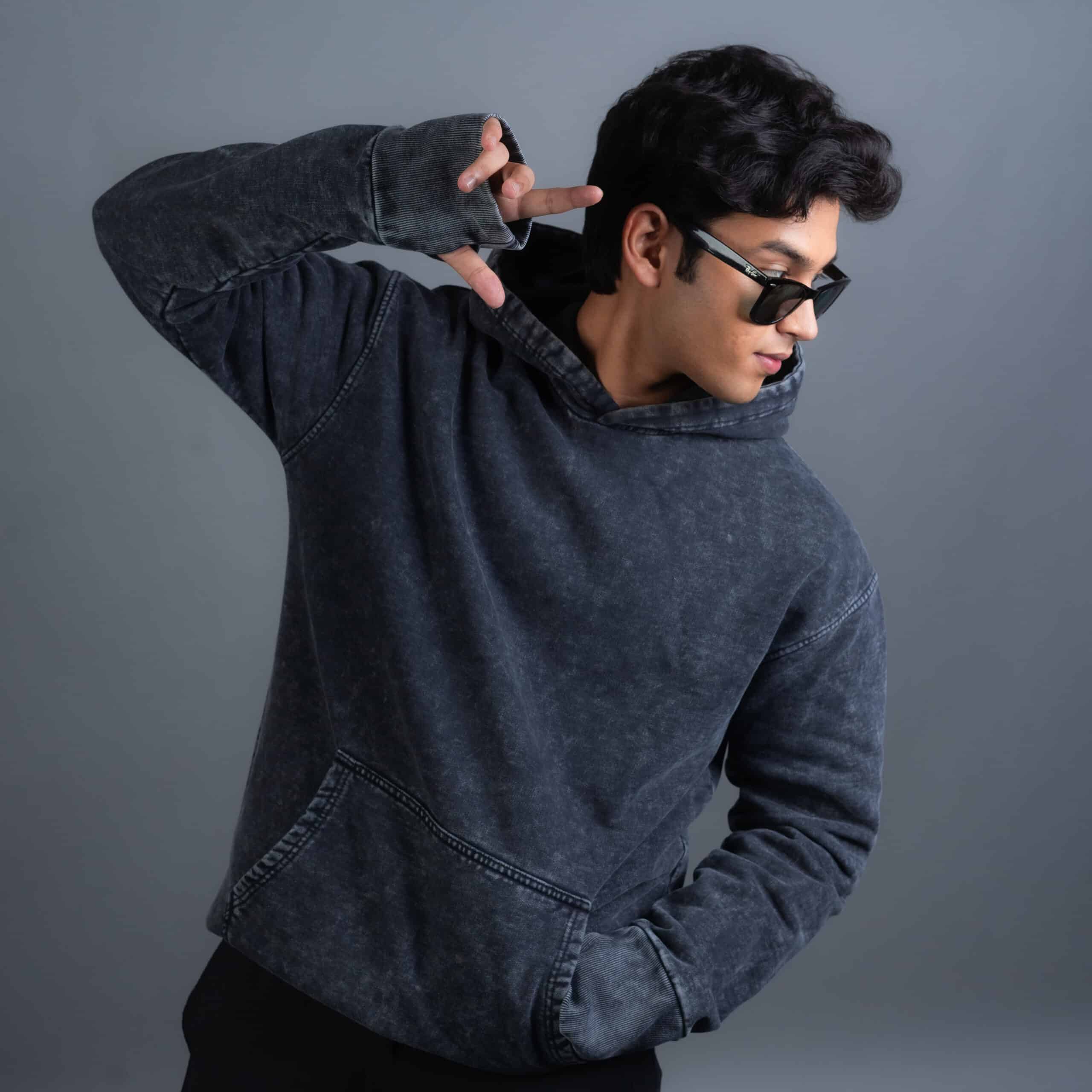 Acidic Black- Hoodie