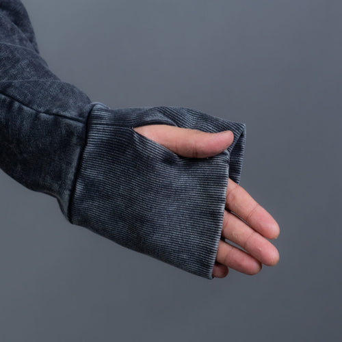 Load image 1 in gallery view. Acidic Black- Hoodie