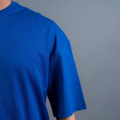 Oversized Drop Shoulder T-Shirt – Royal Blue