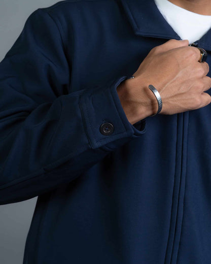 Bonded Jacket- Navy Blue