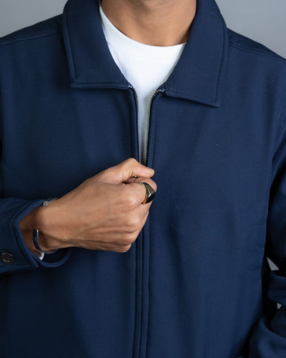 Bonded Jacket- Navy Blue